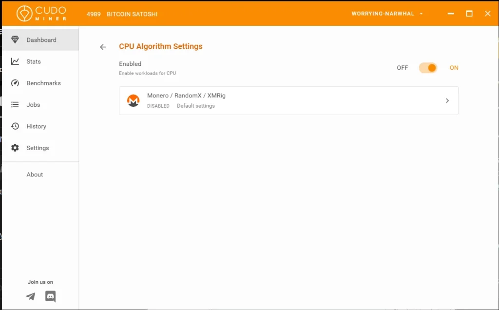 Update or reinstall Cudo Miner