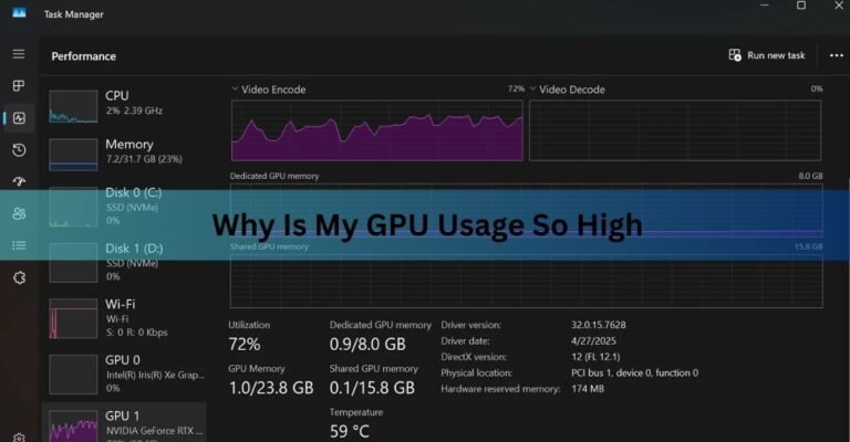 Why Is My GPU Usage So High