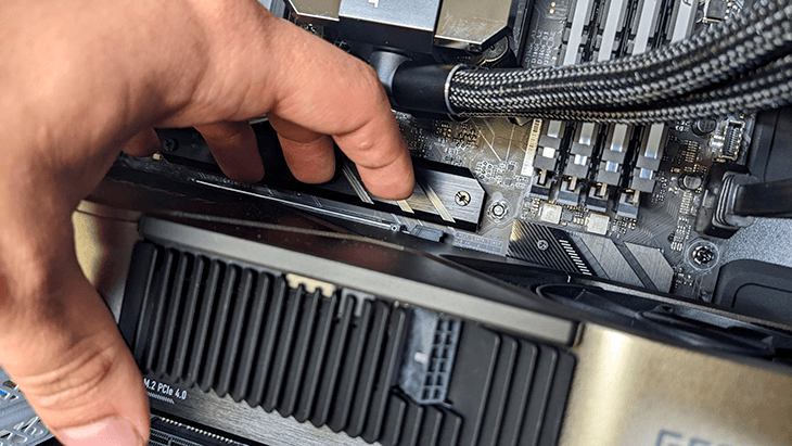 Remove the bracket screws
