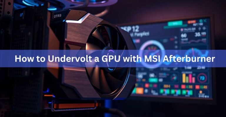 How to Undervolt a GPU with MSI Afterburner (Cooler, Quieter, Same FPS)