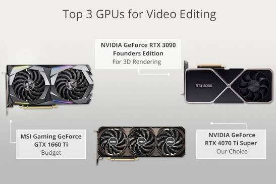Video editing and 3D work: where it shines
